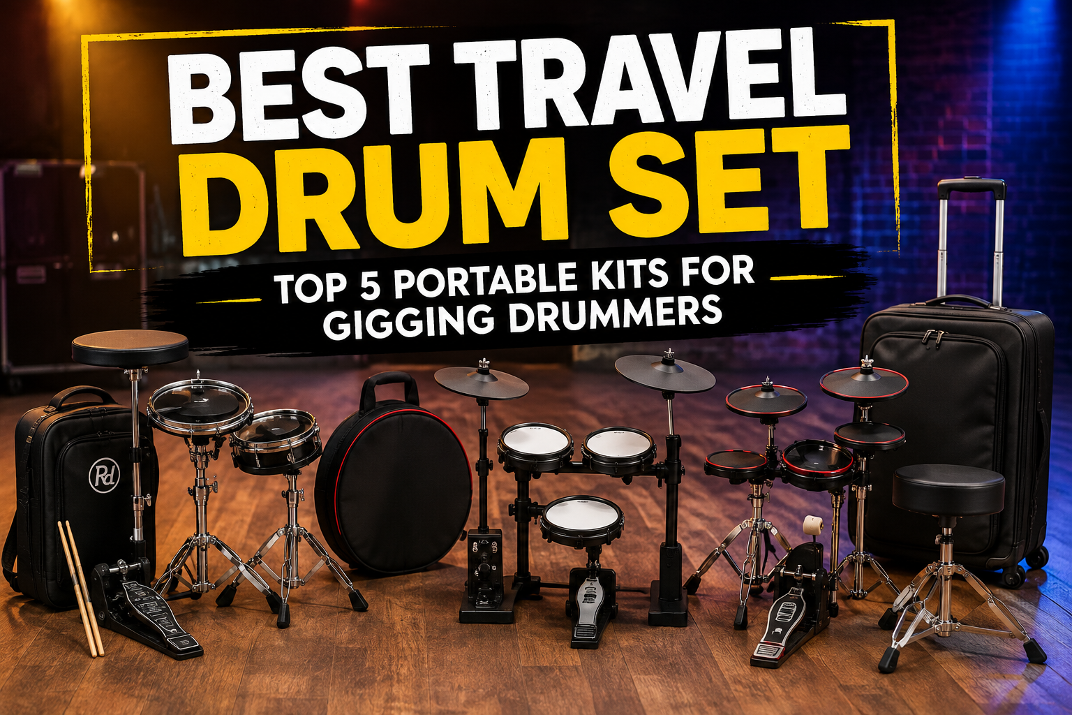Best Travel Drum Set: Top 5 Portable Kits for Gigging Drummers
