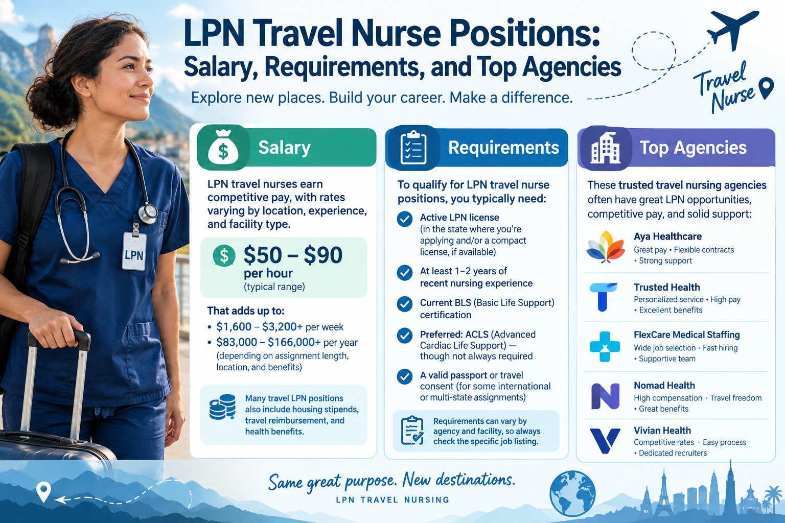 LPN Travel Nurse Positions: Salary, Requirements, and Top Agencies