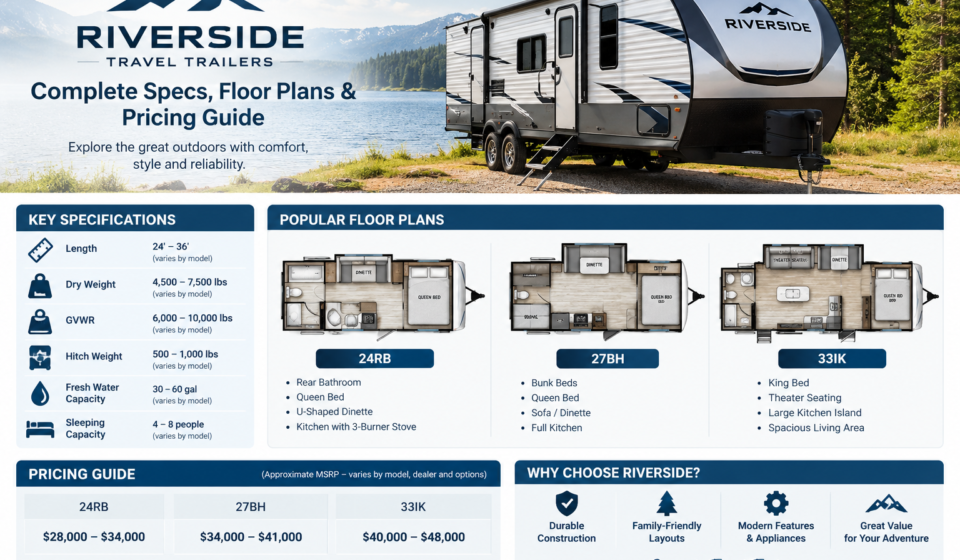 Riverside Travel Trailer: Complete Specs, Floor Plans & Pricing Guide