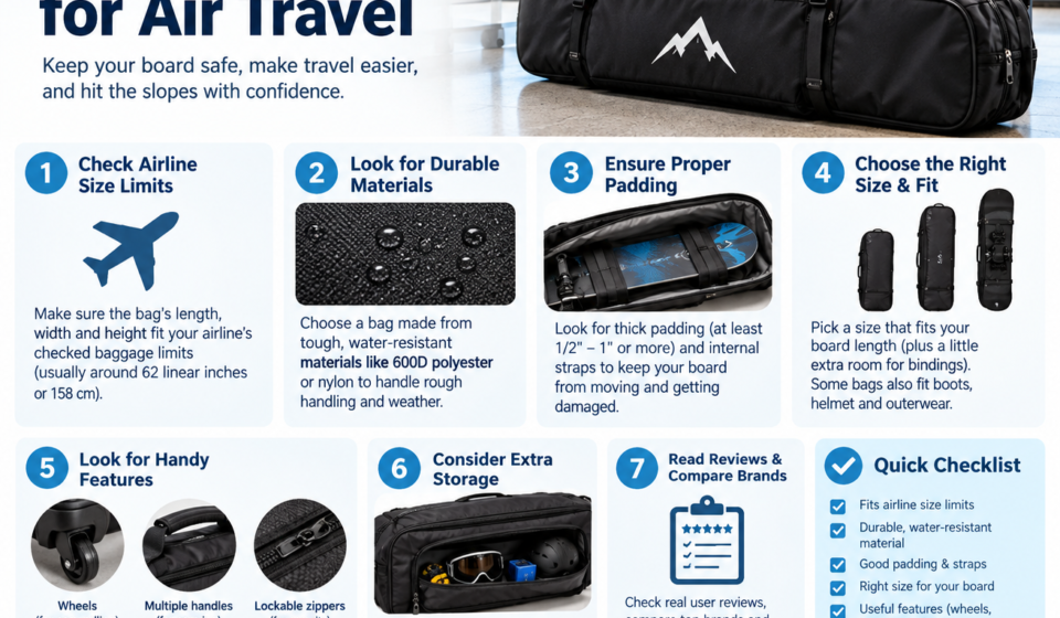 How to Choose the Best Snowboard Bag for Air Travel